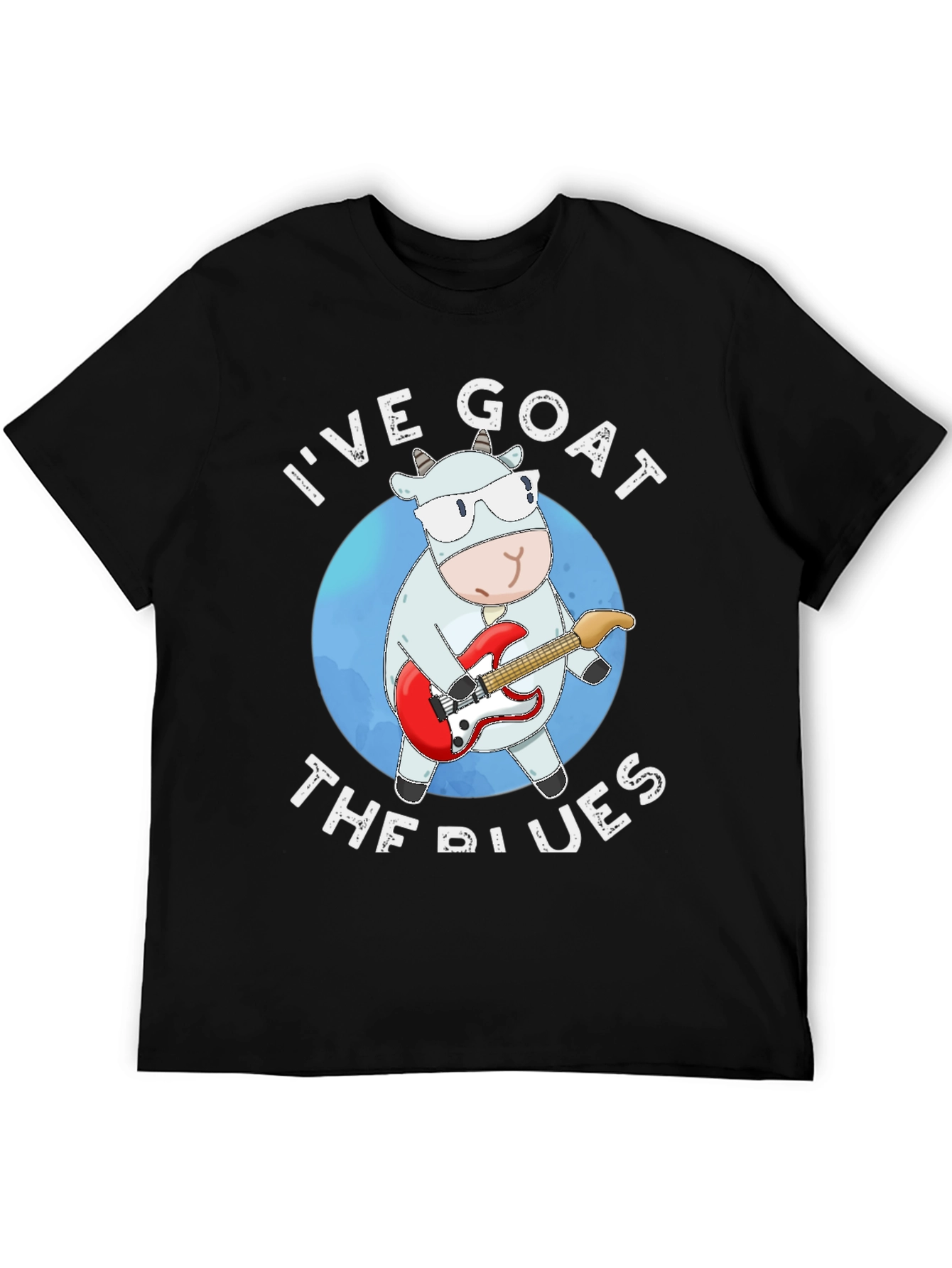 Black I've Goat the Blues T-Shirt view 5
