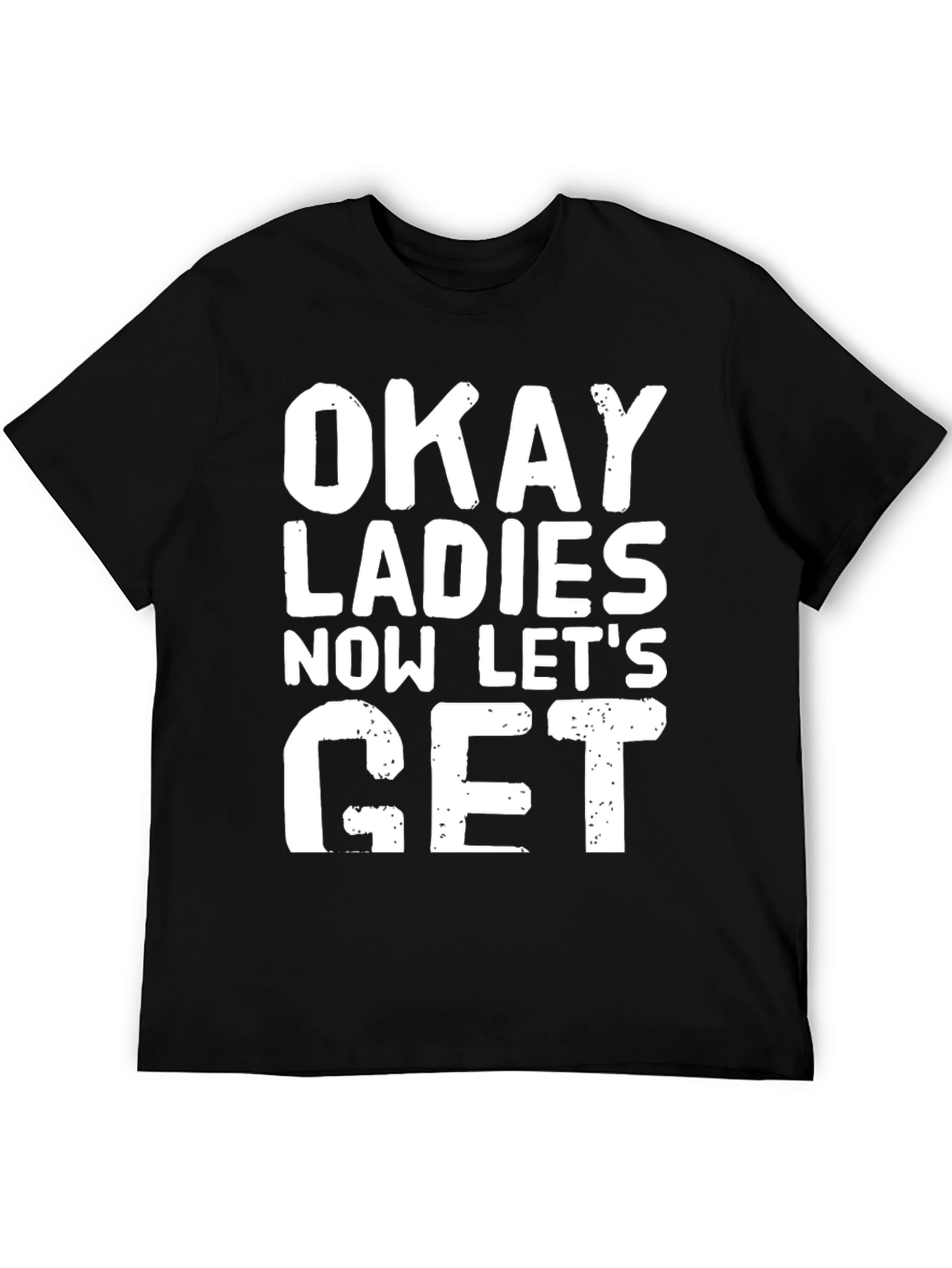 Black Okay Ladies T-Shirt - Novelty Graphic Tee view 5
