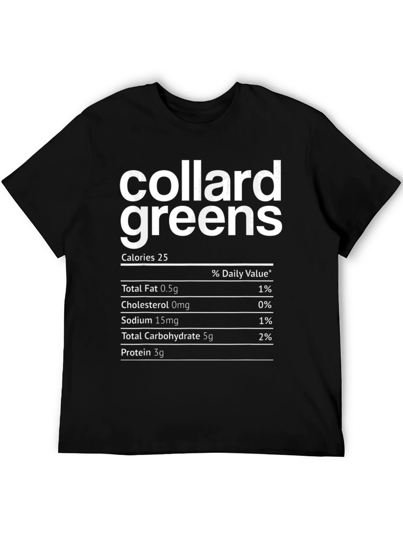 Collard Greens Nutrition Facts T-Shirt - 5