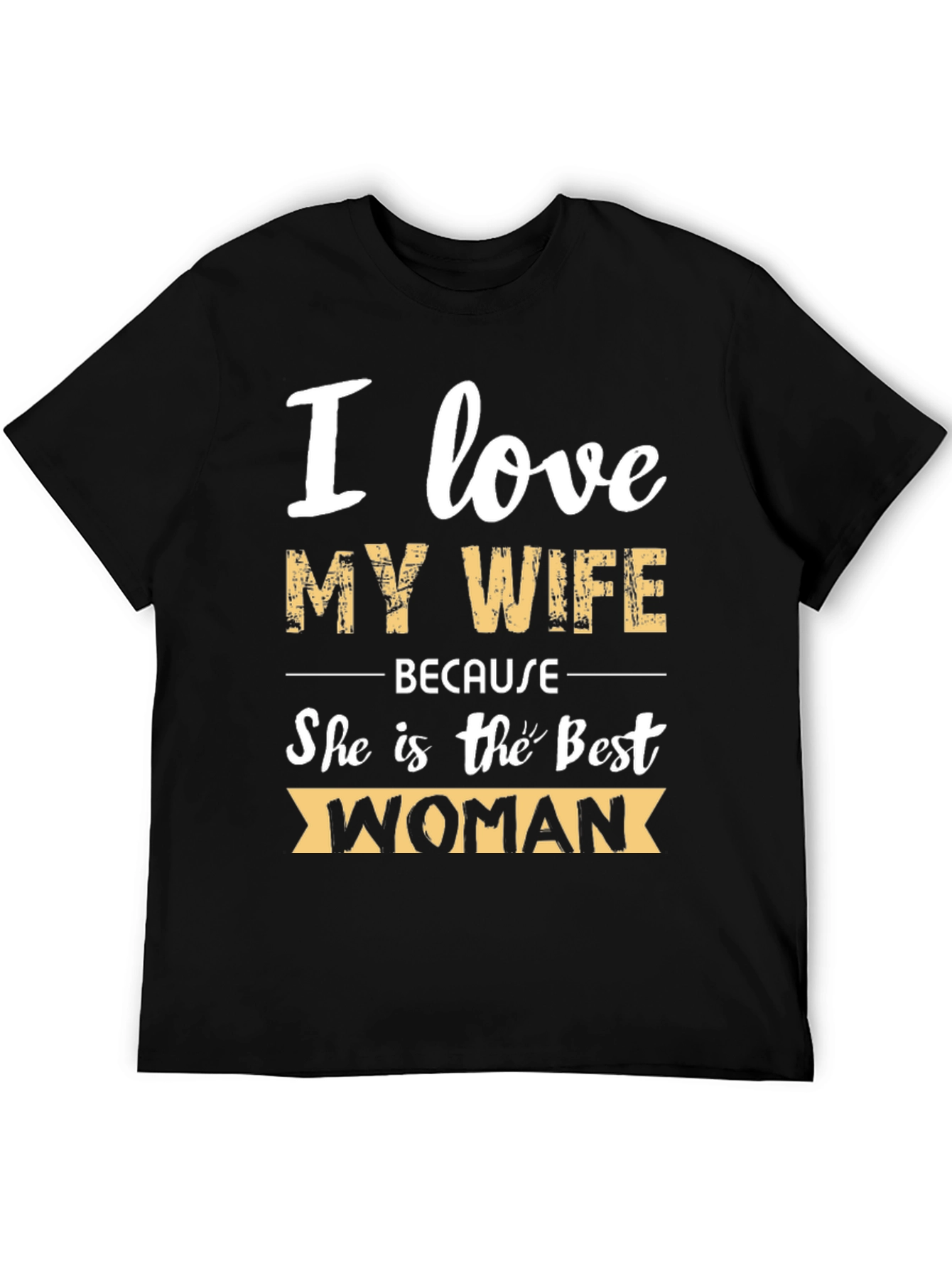 Black I Love My Wife Graphic Tee view 5