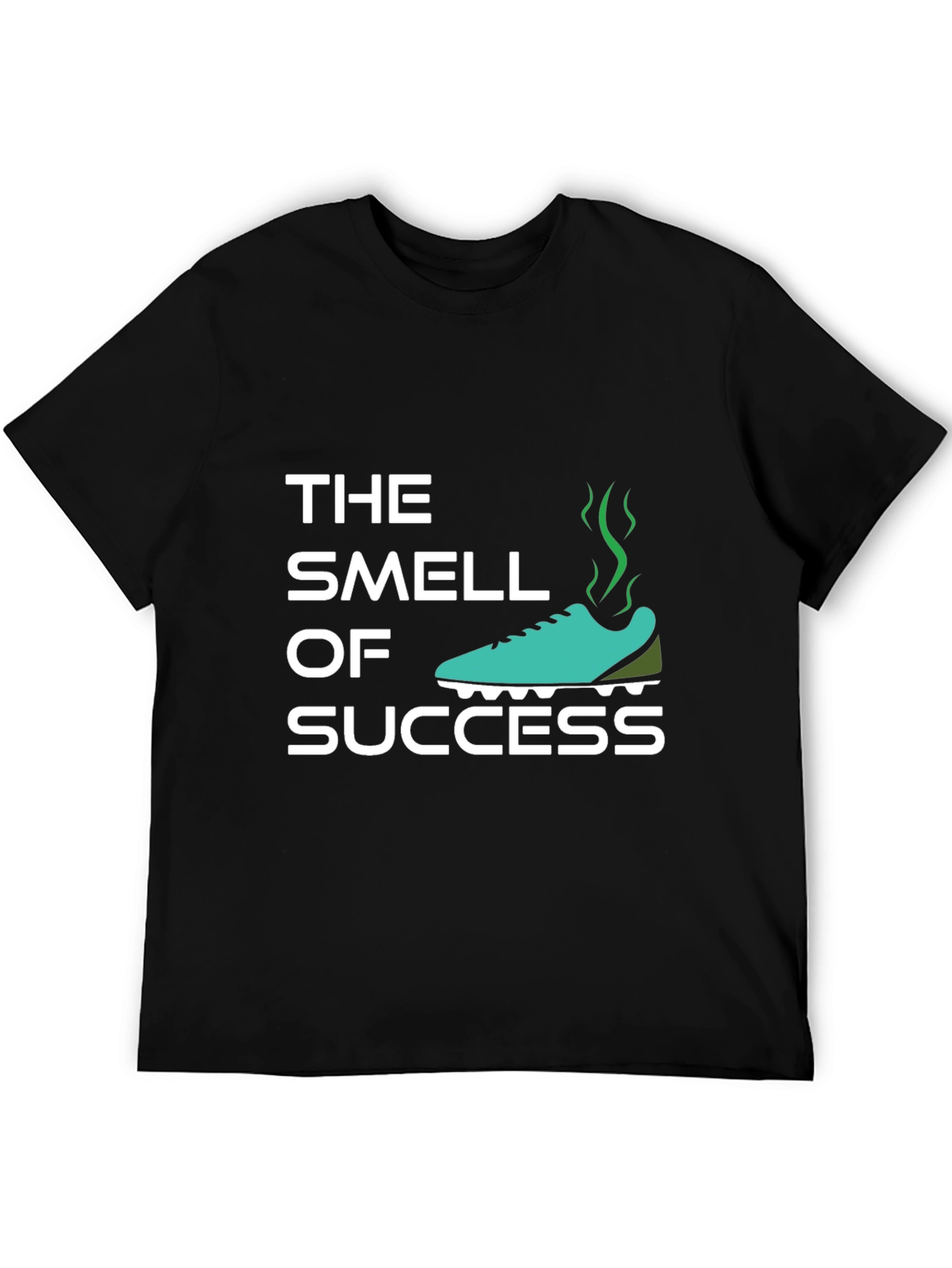 Black The Smell of Success T-Shirt - Humorous Athlete Shirt view 5