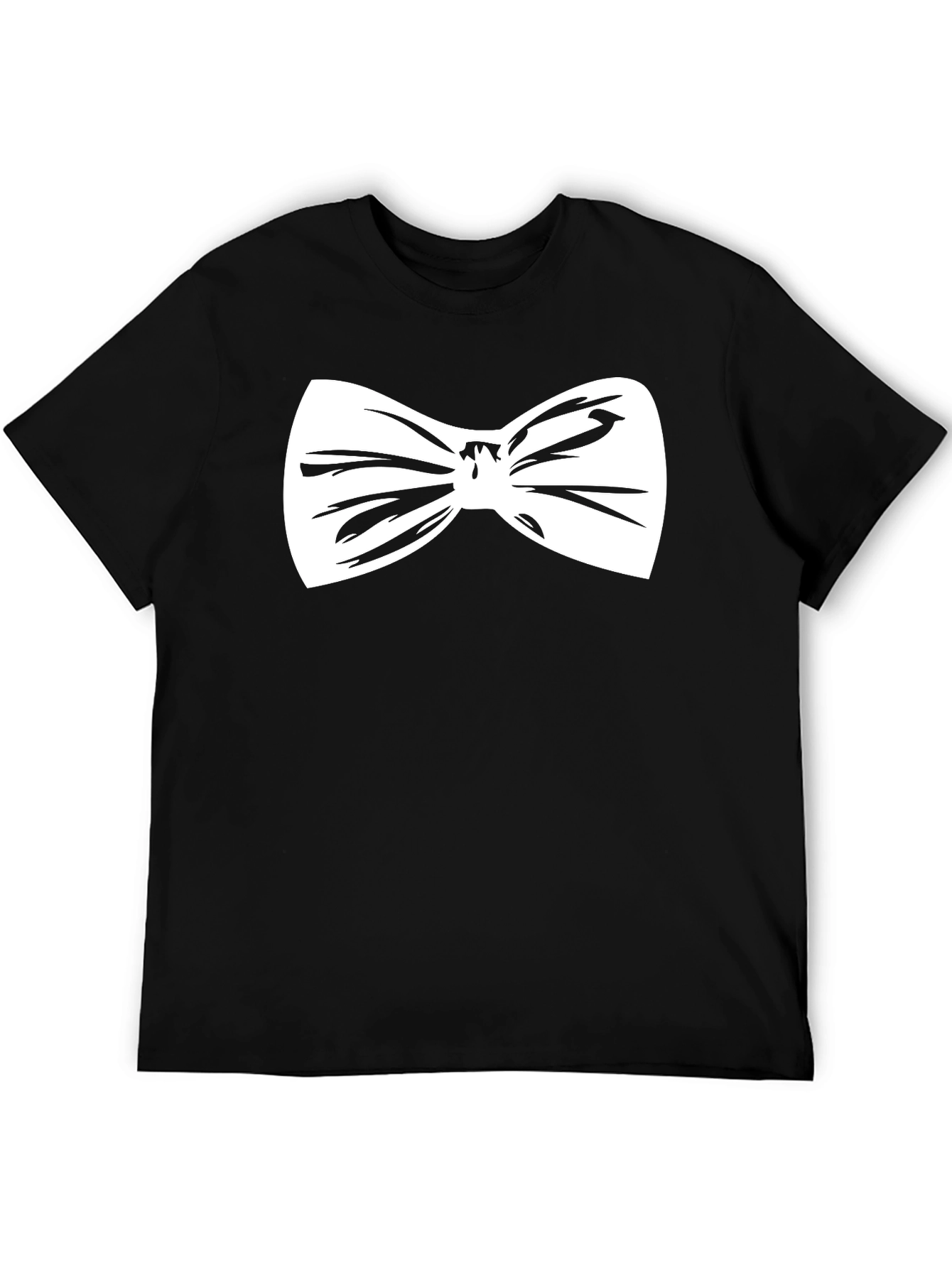 Black Bow Tie Graphic Tee - Black view 5