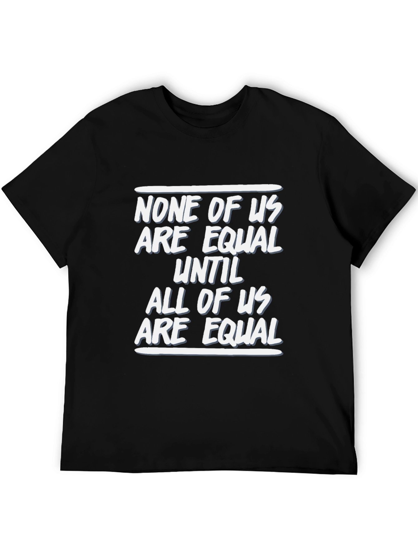 Black Equality Statement Black Graphic Tee view 5