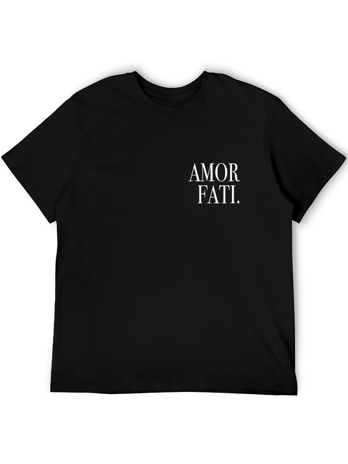 Black Amor Fati T-Shirt - Embrace Your Fate in Style view 5