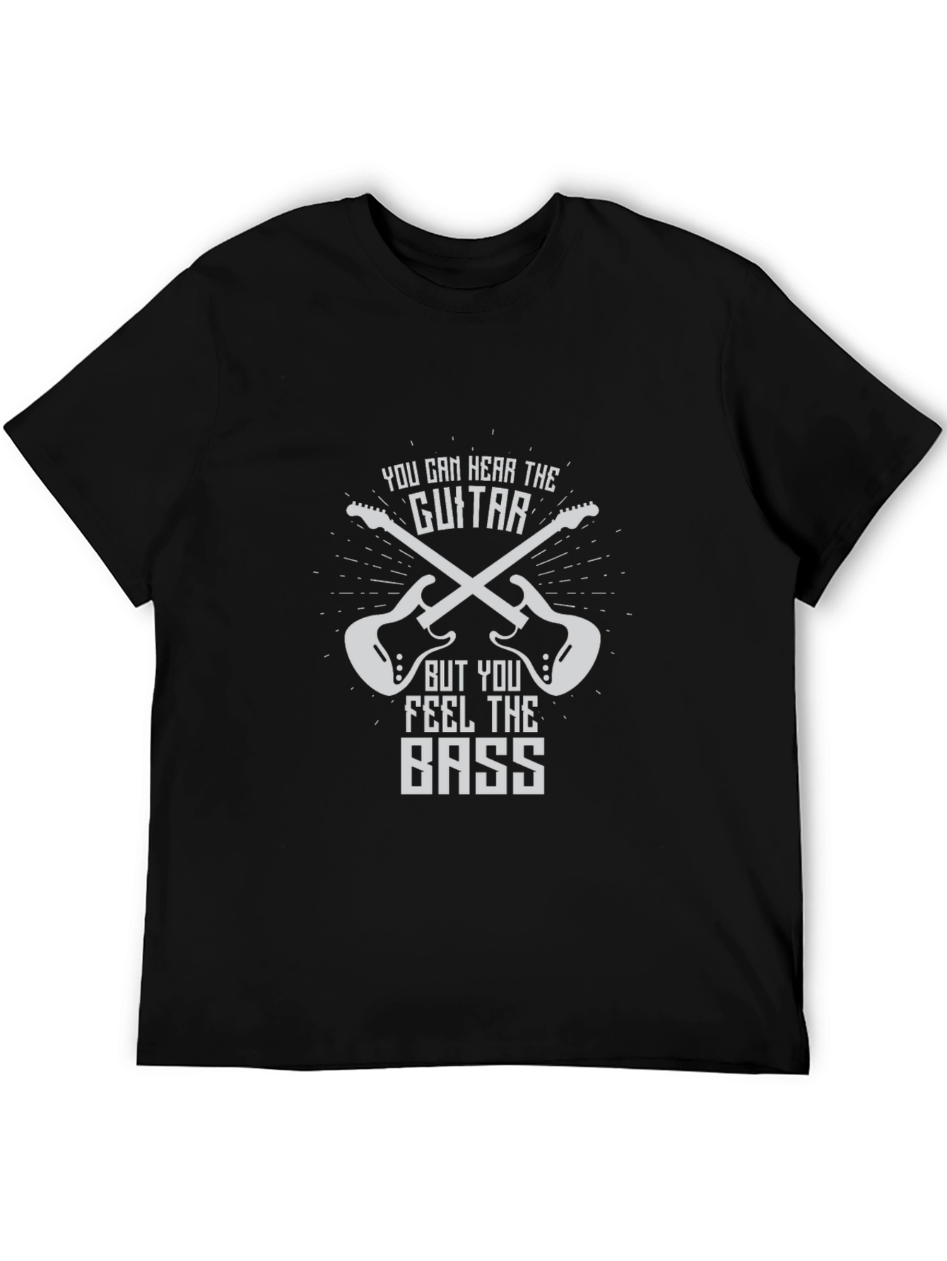 Black Guitar and Bass T-Shirt view 5