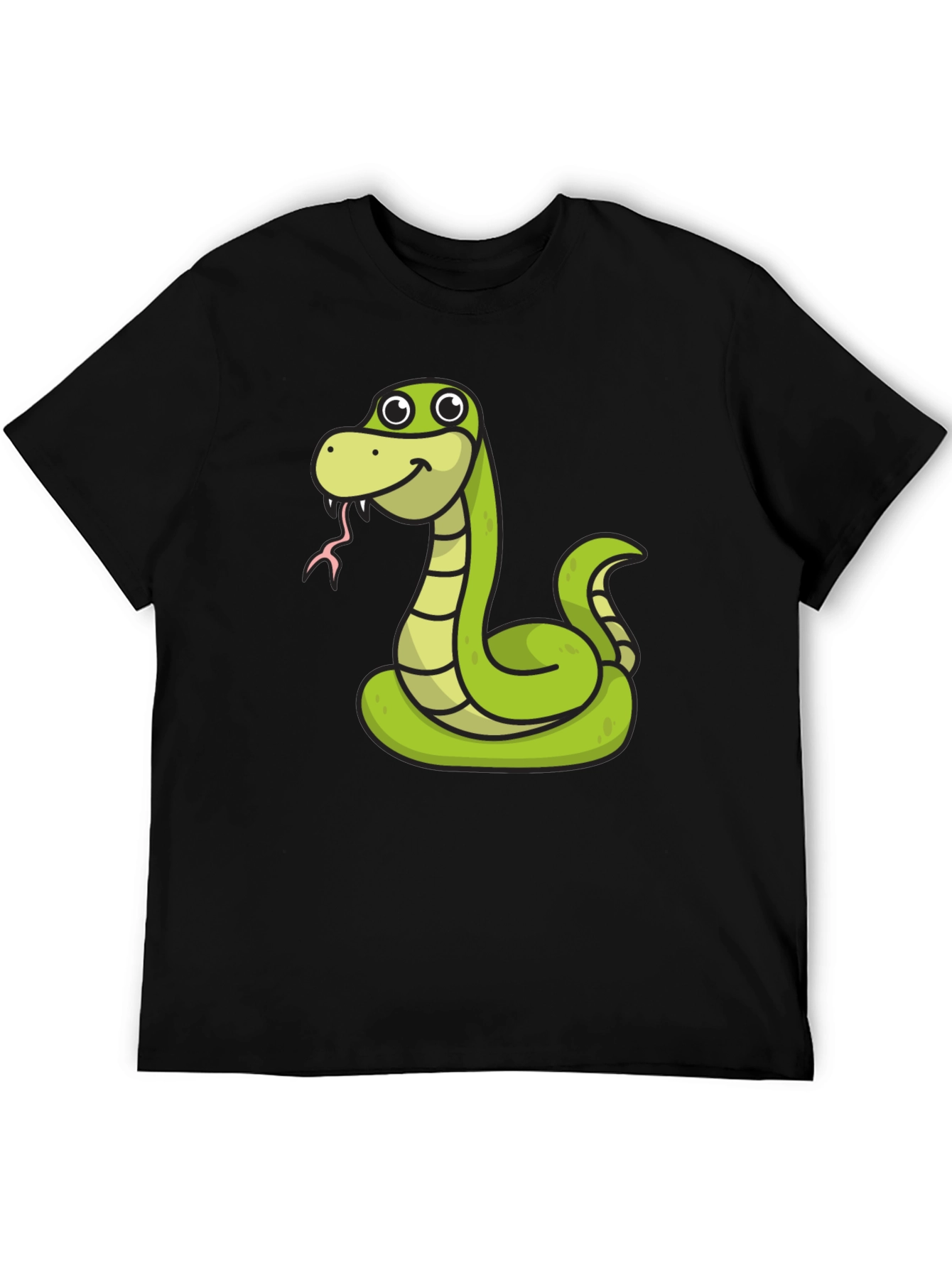 Black Snake Cartoon Graphic Tee view 5