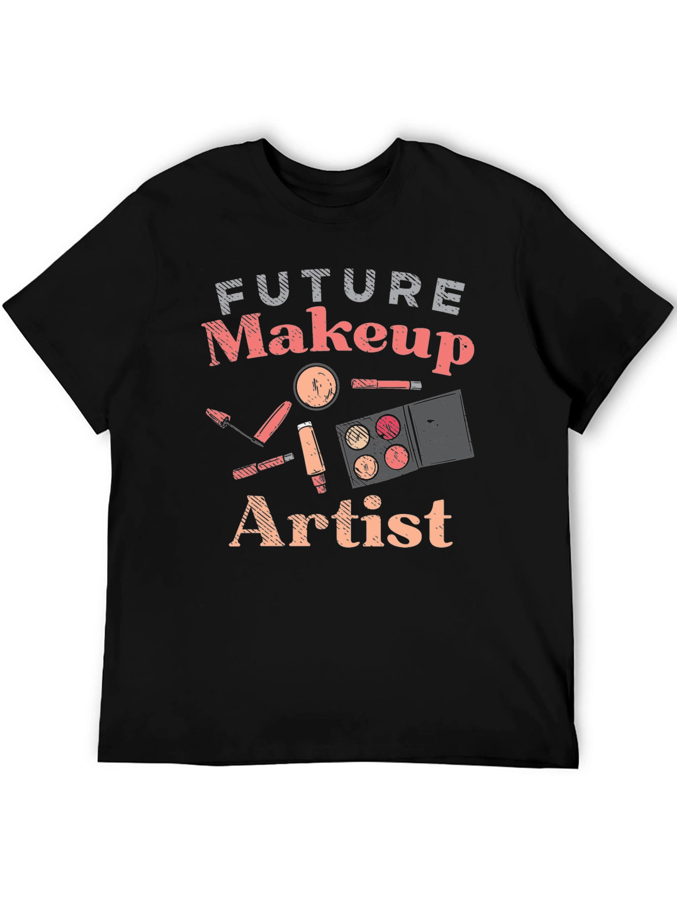 Black Future Makeup Artist T-Shirt - Stylish Gift for Aspiring MUA view 5