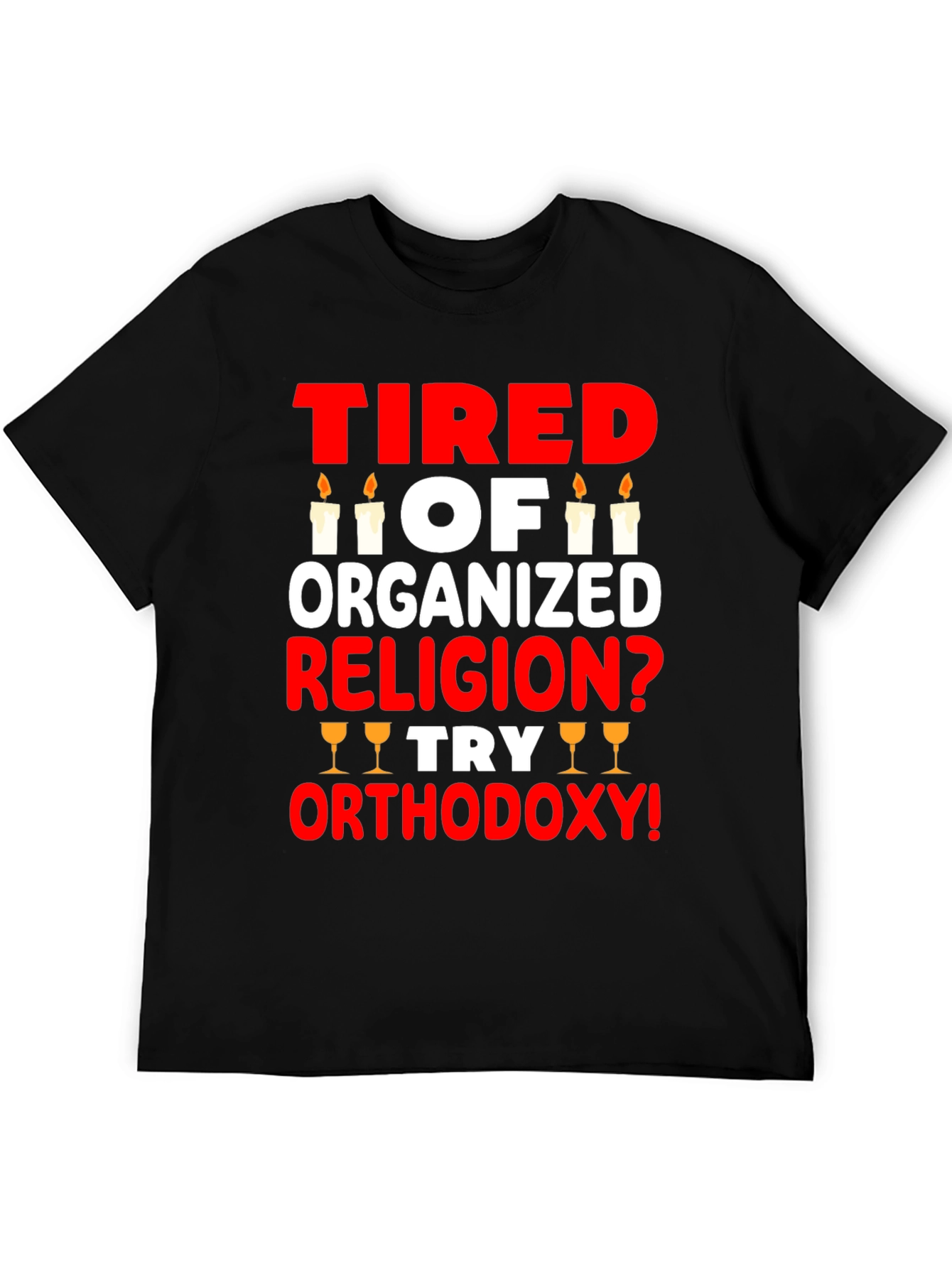 Black Tired of Religion T-Shirt view 5