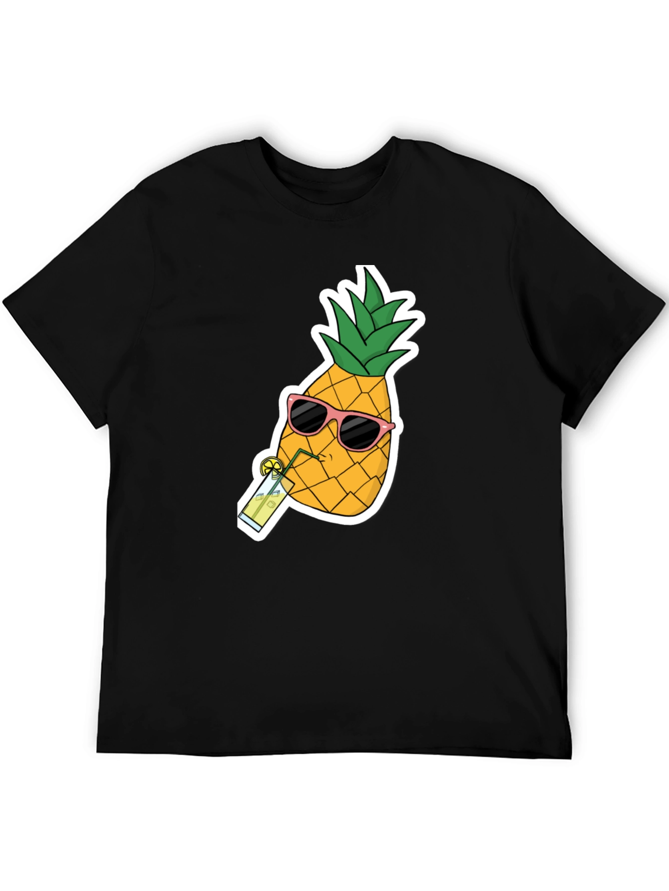 Black Pineapple Sunglasses T-Shirt - Cool Summer Tee view 5