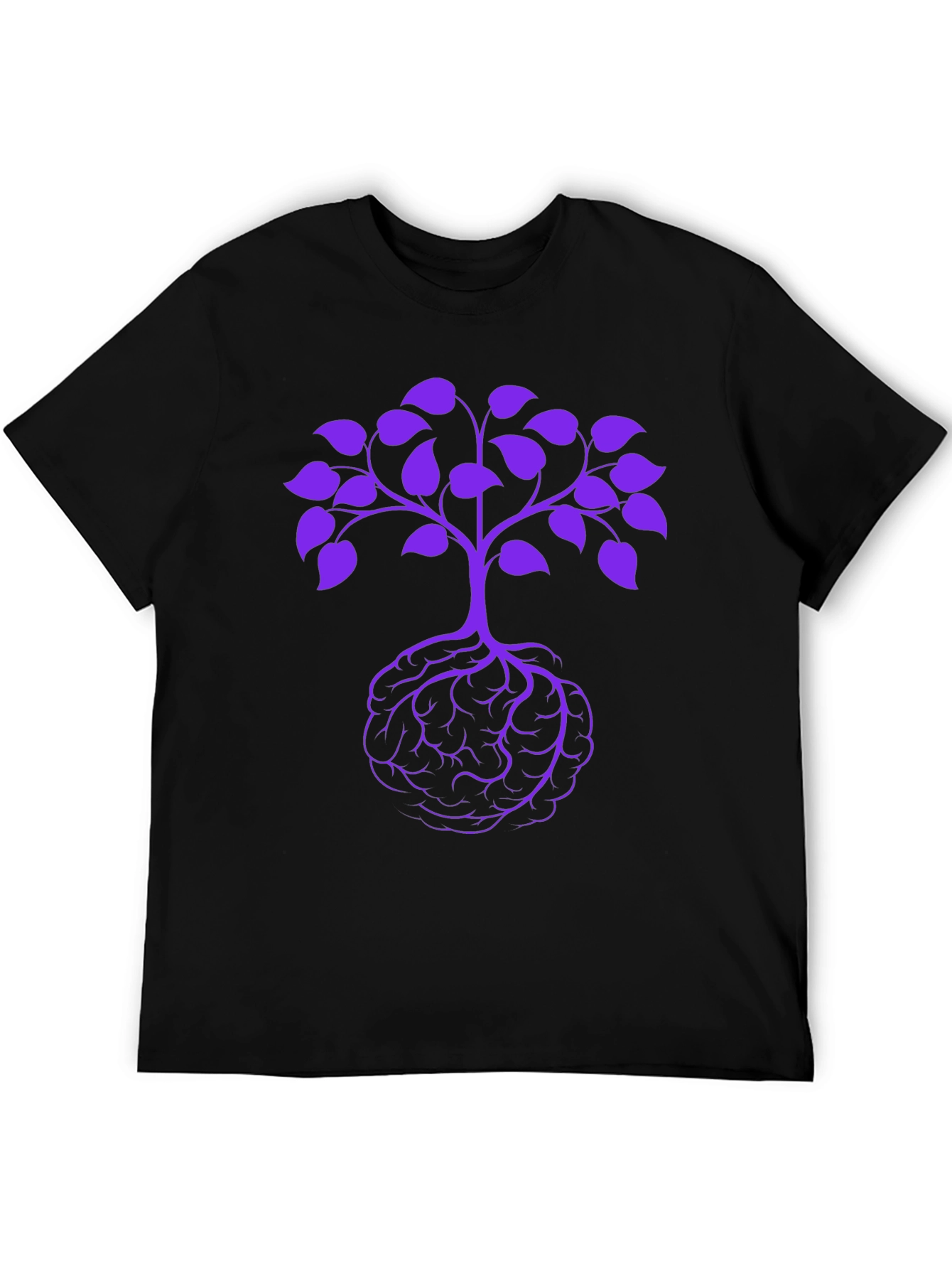 Black Brain Tree Graphic Tee - Unisex view 5