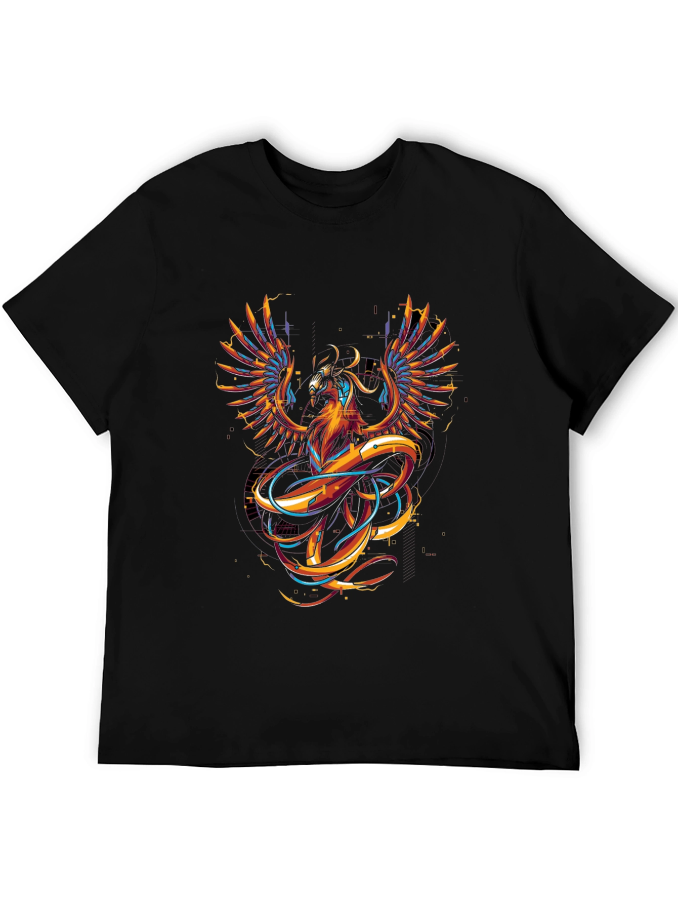 Black Phoenix Graphic Black T-Shirt view 5