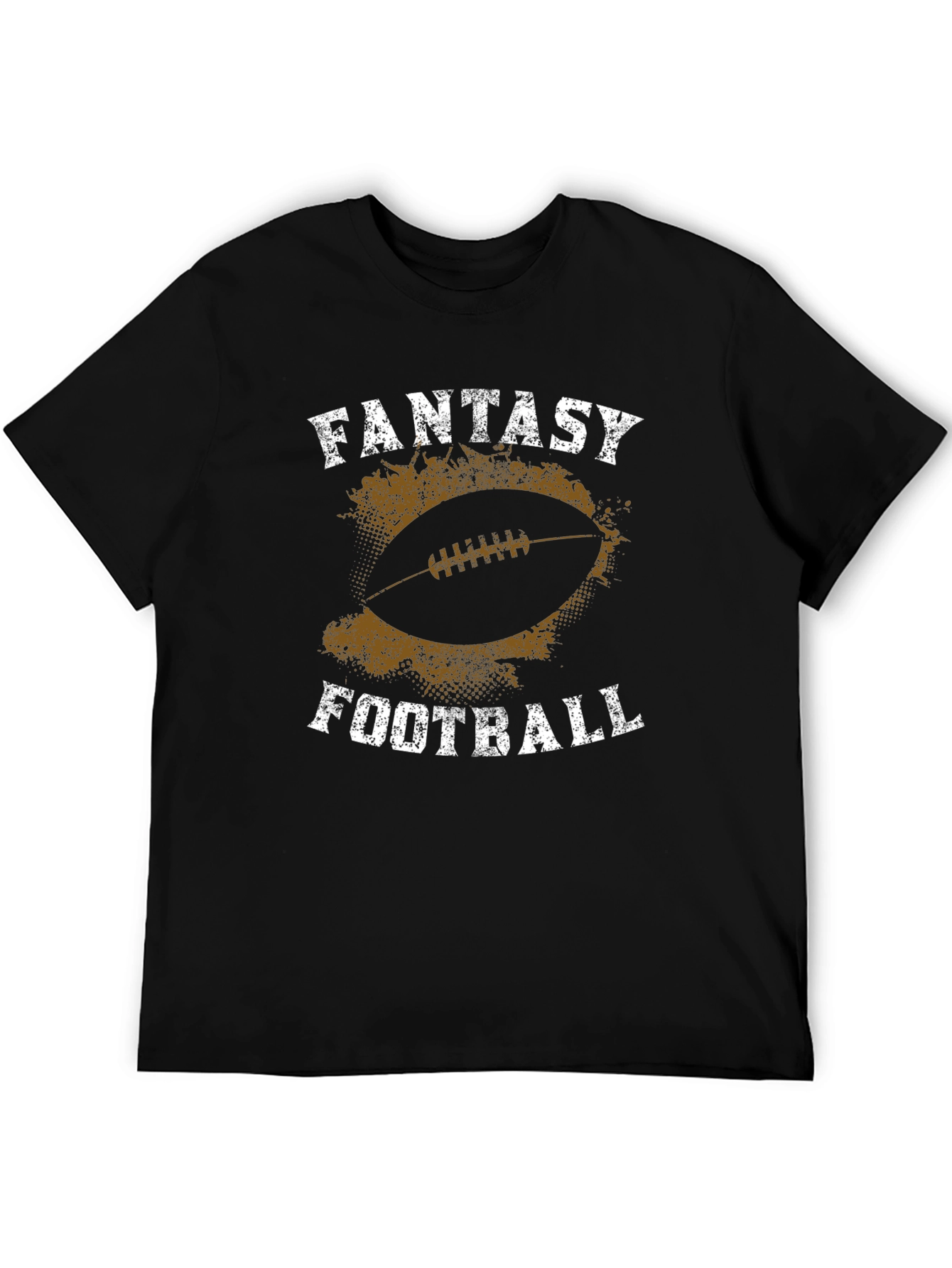 Black Fantasy Football Graphic T-Shirt view 5