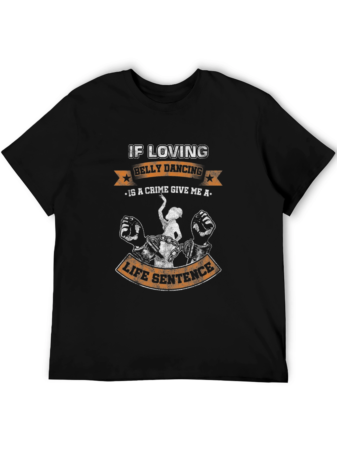 Black Belly Dancing Life Sentence Graphic Tee view 5