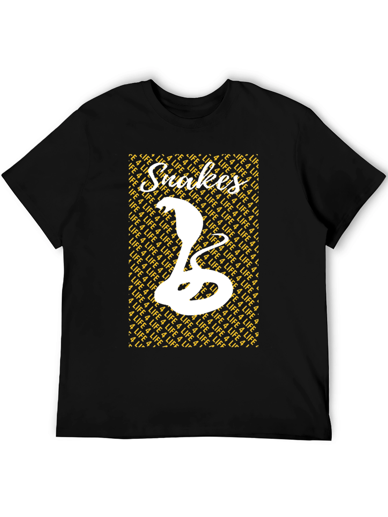 Black Snakes 4 Life Graphic Print T-Shirt view 5