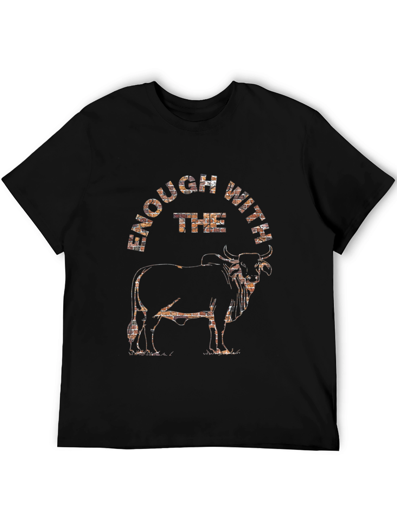 Black Enough With The Bull Graphic Tee view 5