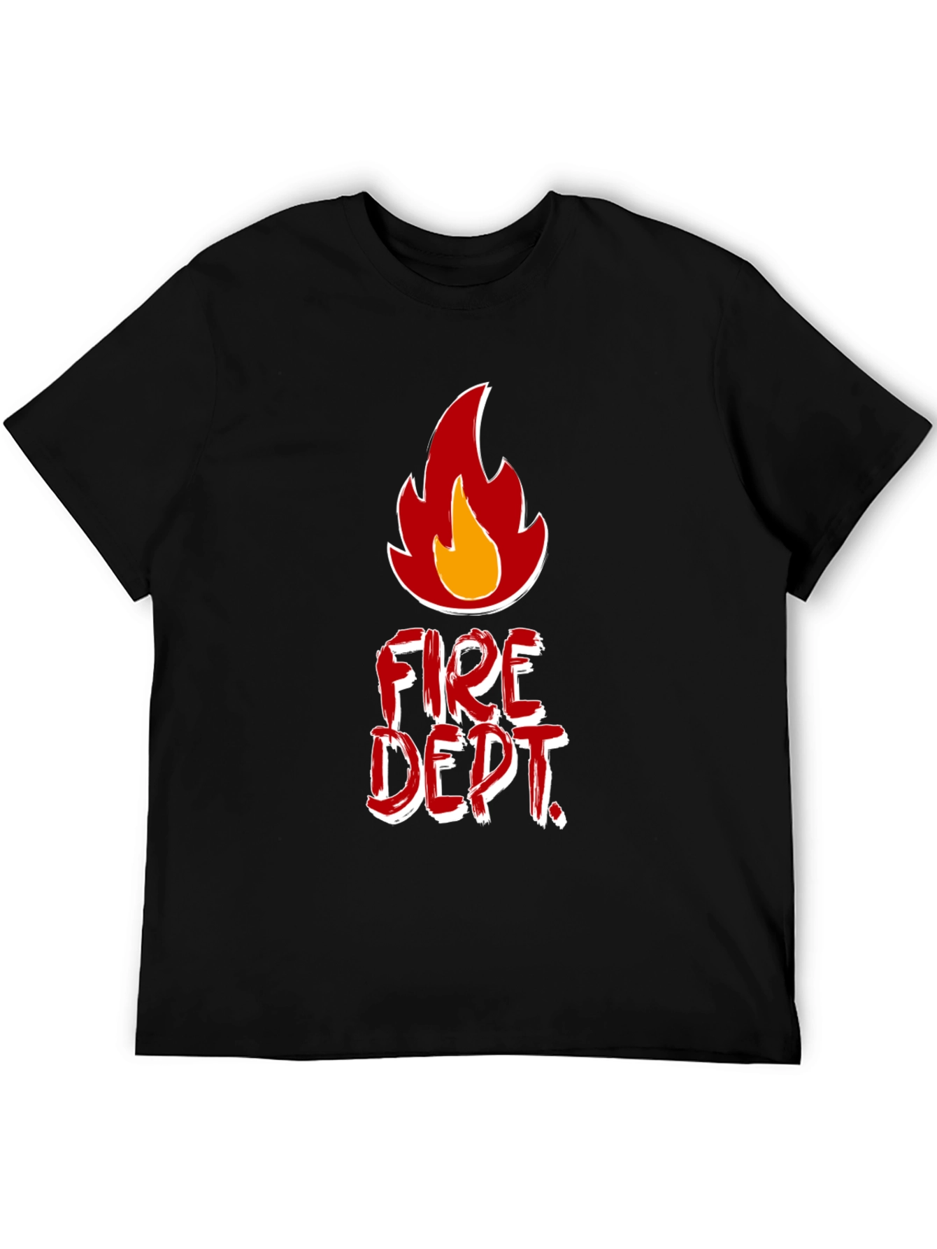 Black Fire Dept. T-Shirt - Bold Graphic Tee for Firefighters view 5