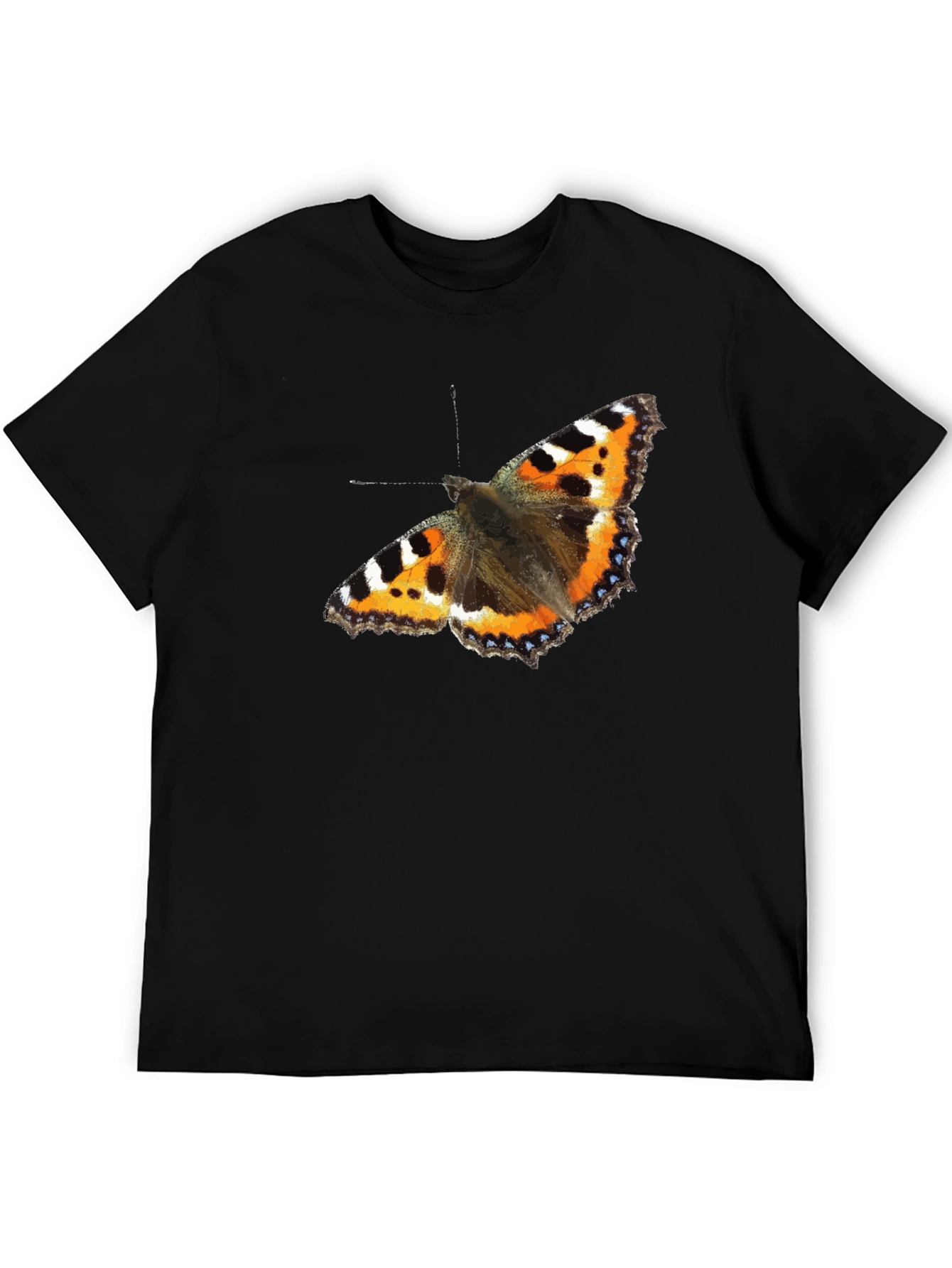 Black Butterfly Graphic Black T-Shirt view 5