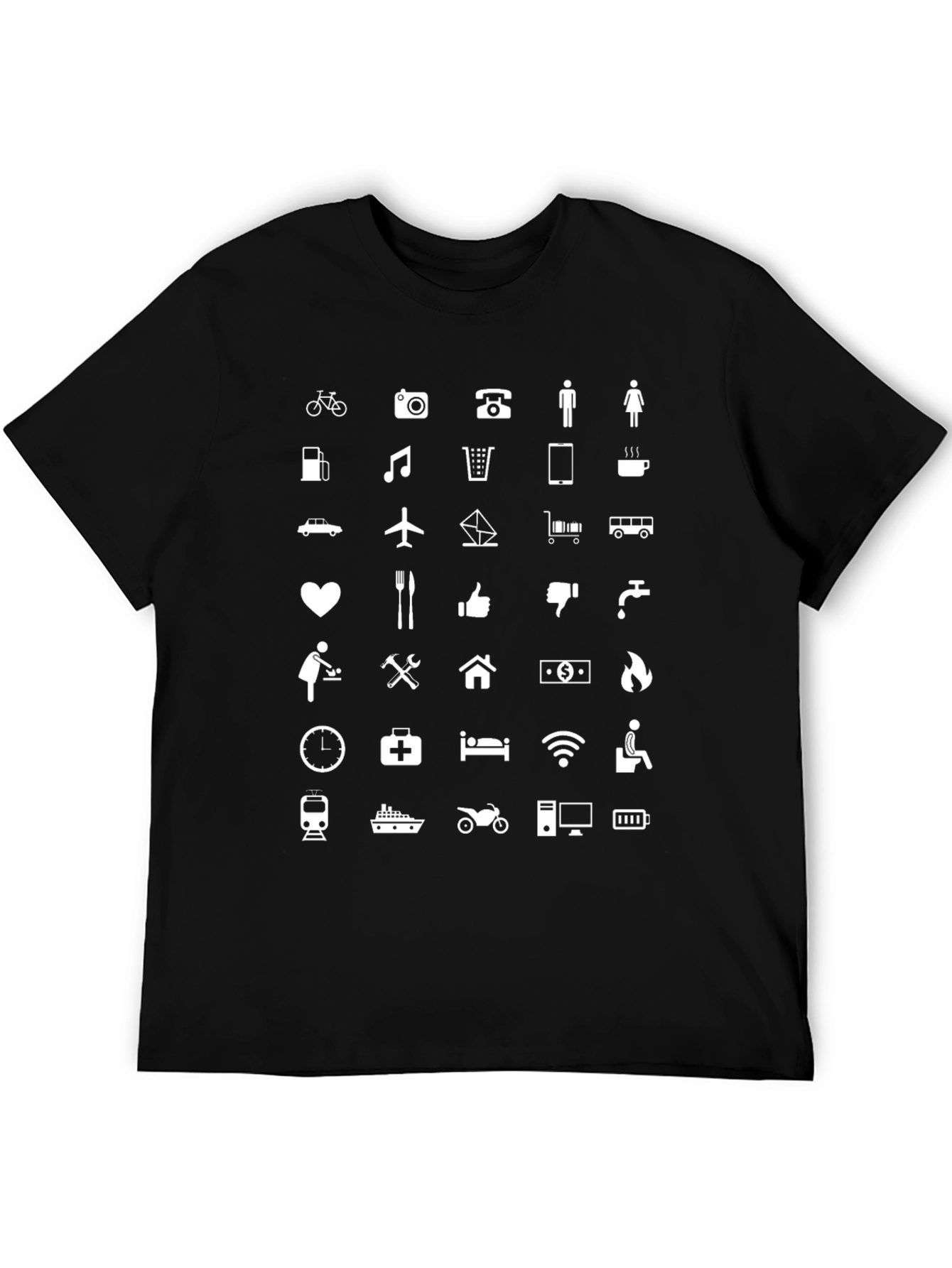 Black Icon Array Black T-Shirt view 5