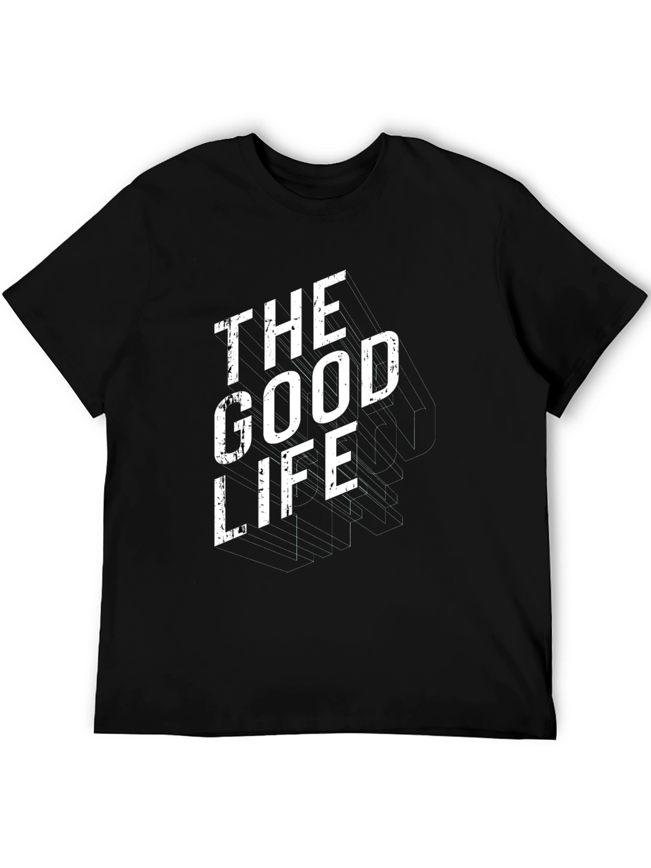 Black The Good Life Graphic Tee - Modern Black T-Shirt view 5
