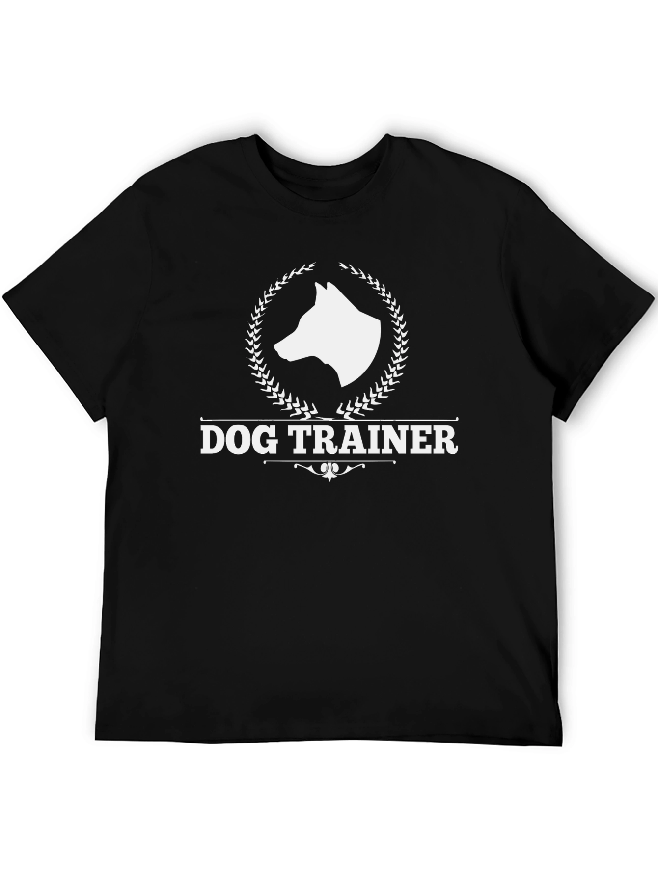 Dog Trainer Graphic Tee - Black Cotton T-Shirt - 5