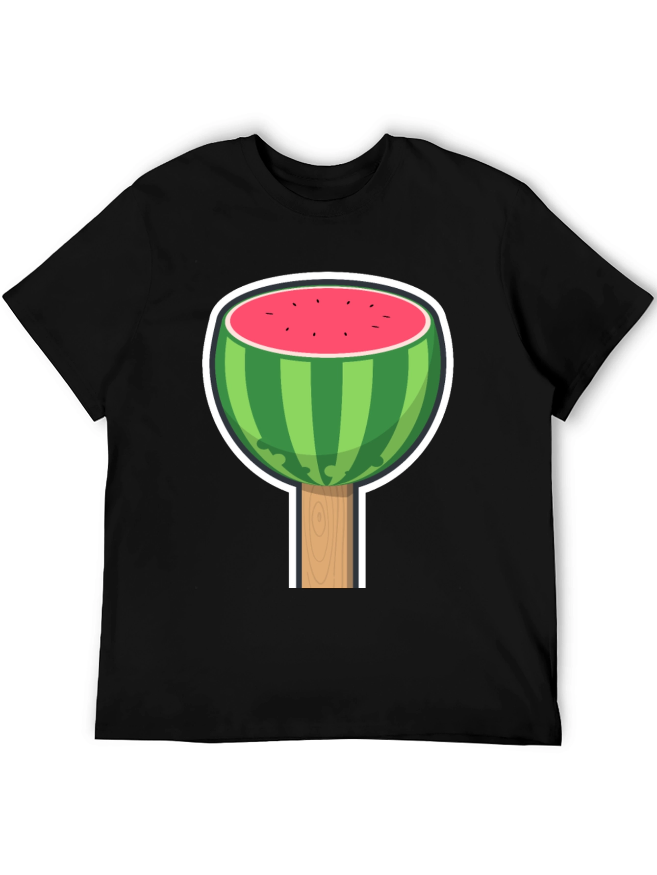 Black Watermelon Lollipop Graphic Tee view 5