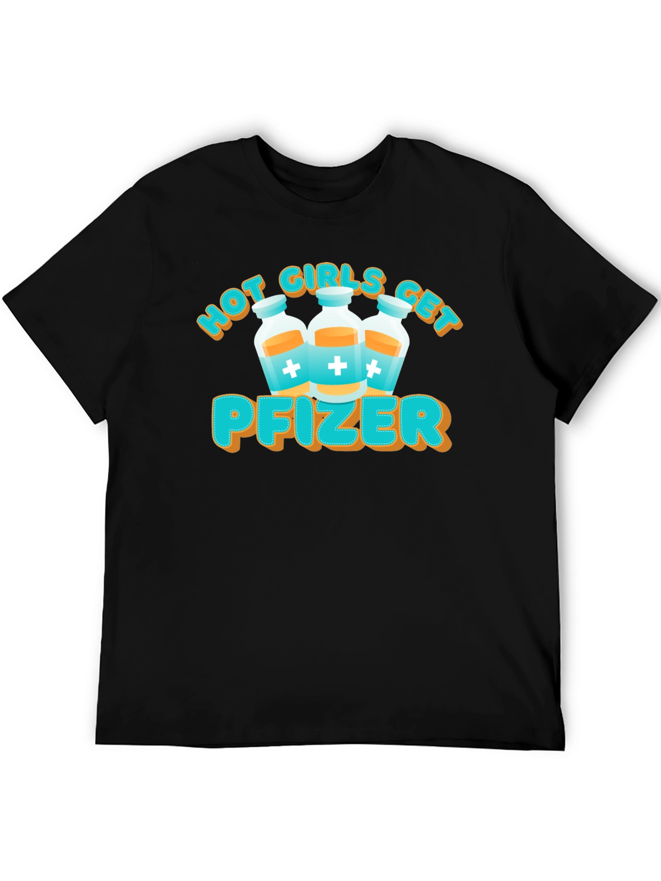 Black Hot Girls Get Pfizer T-Shirt view 5
