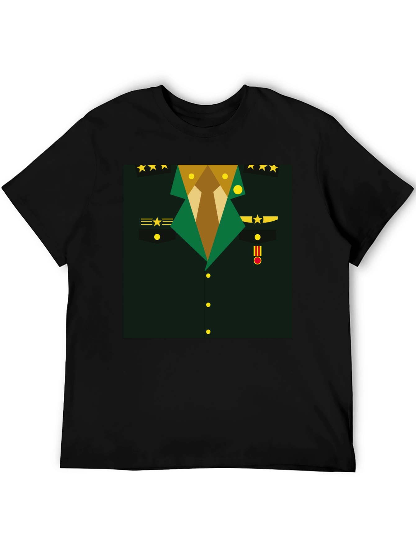 Black Military Costume T-Shirt - Dress Up Fun! view 5