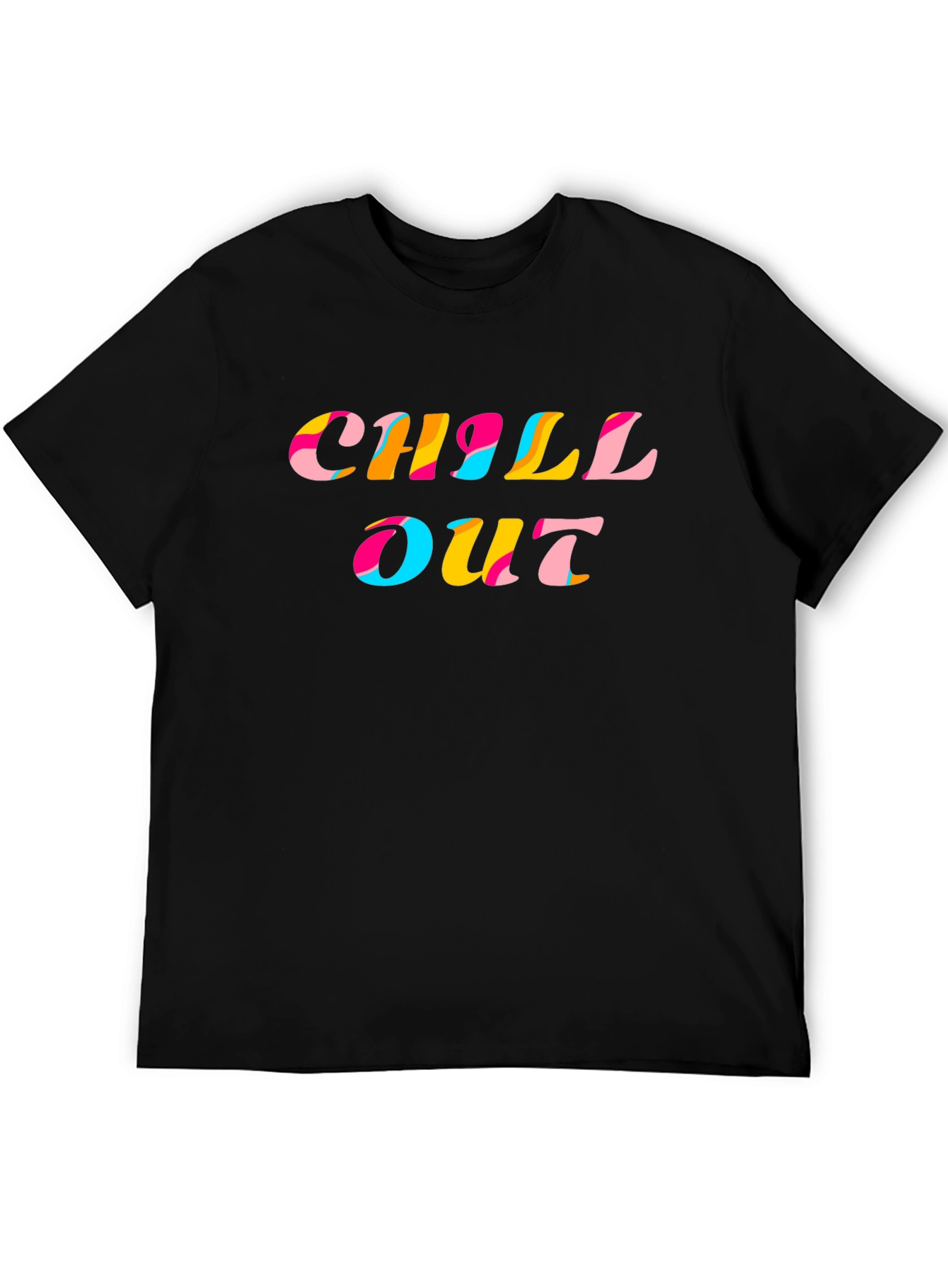 Black Chill Out T-Shirt - Trendy Graphic Tee view 5