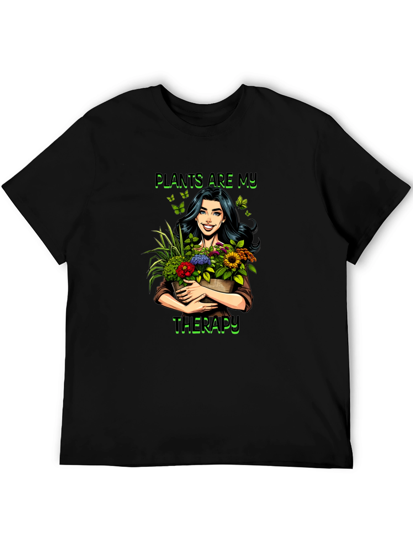 Plants Are My Therapy T-Shirt - 5