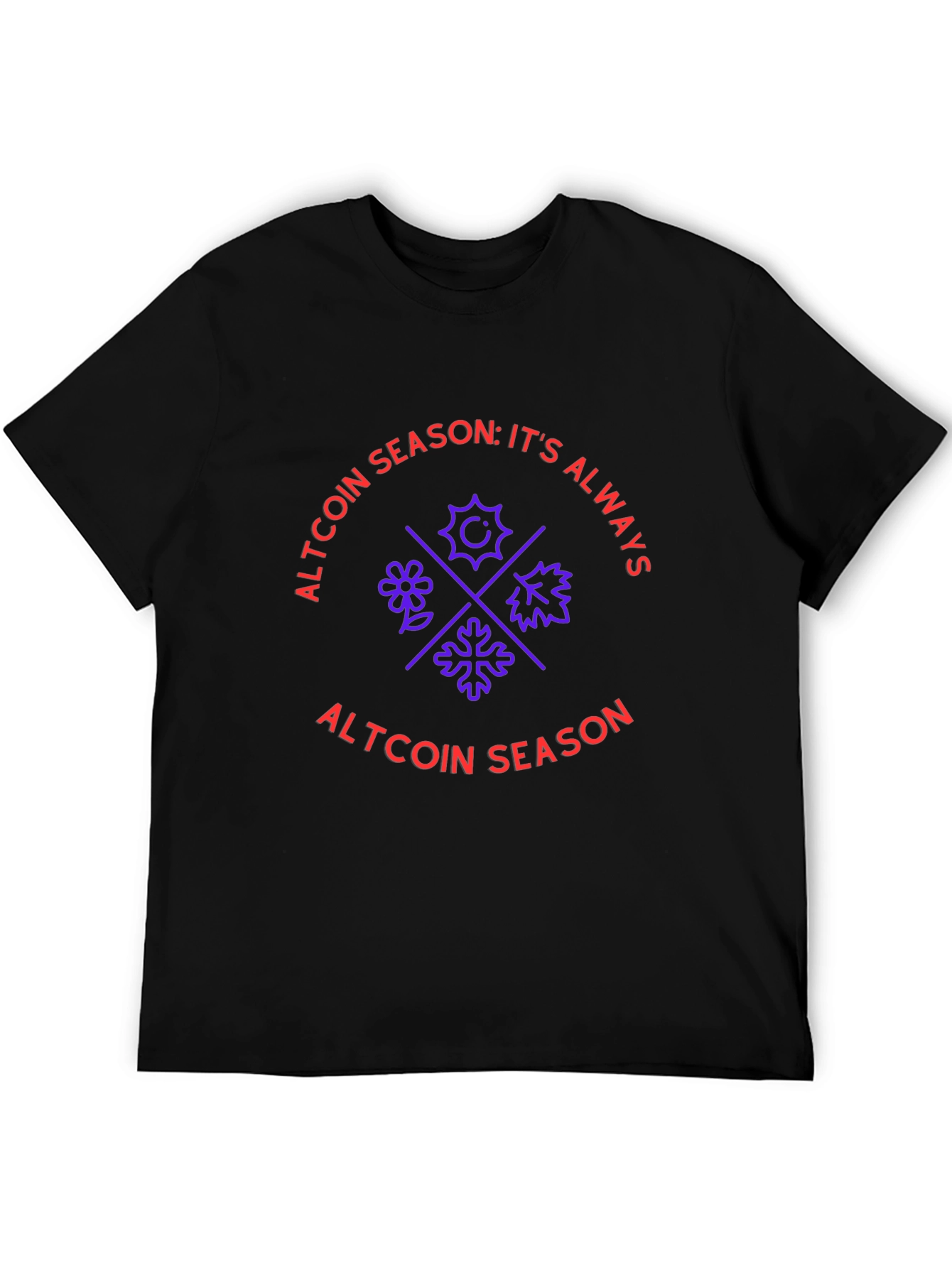 Black Altcoin Season Black Graphic Tee view 5