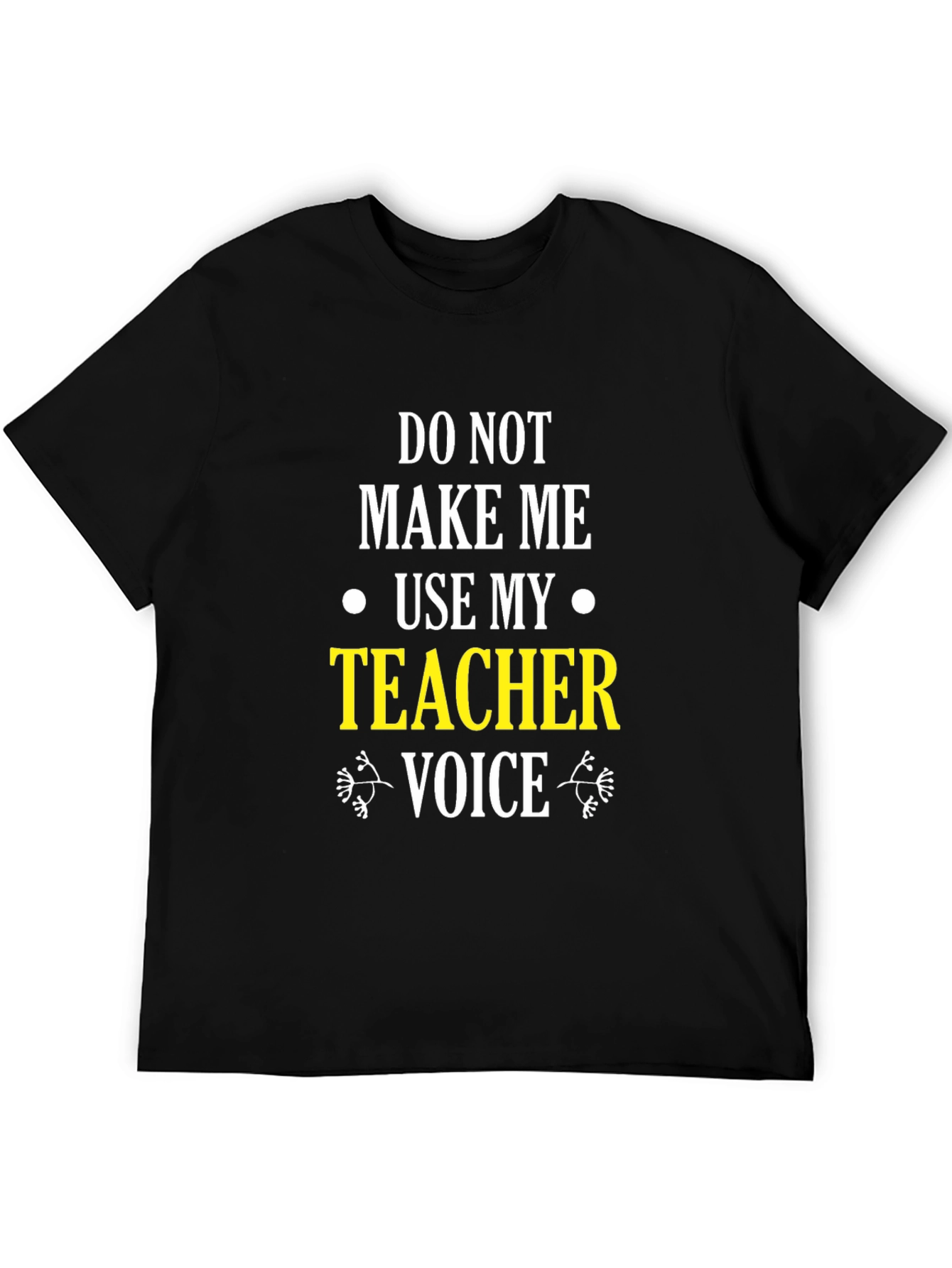 Black Teacher Voice Graphic Tee - Black view 5