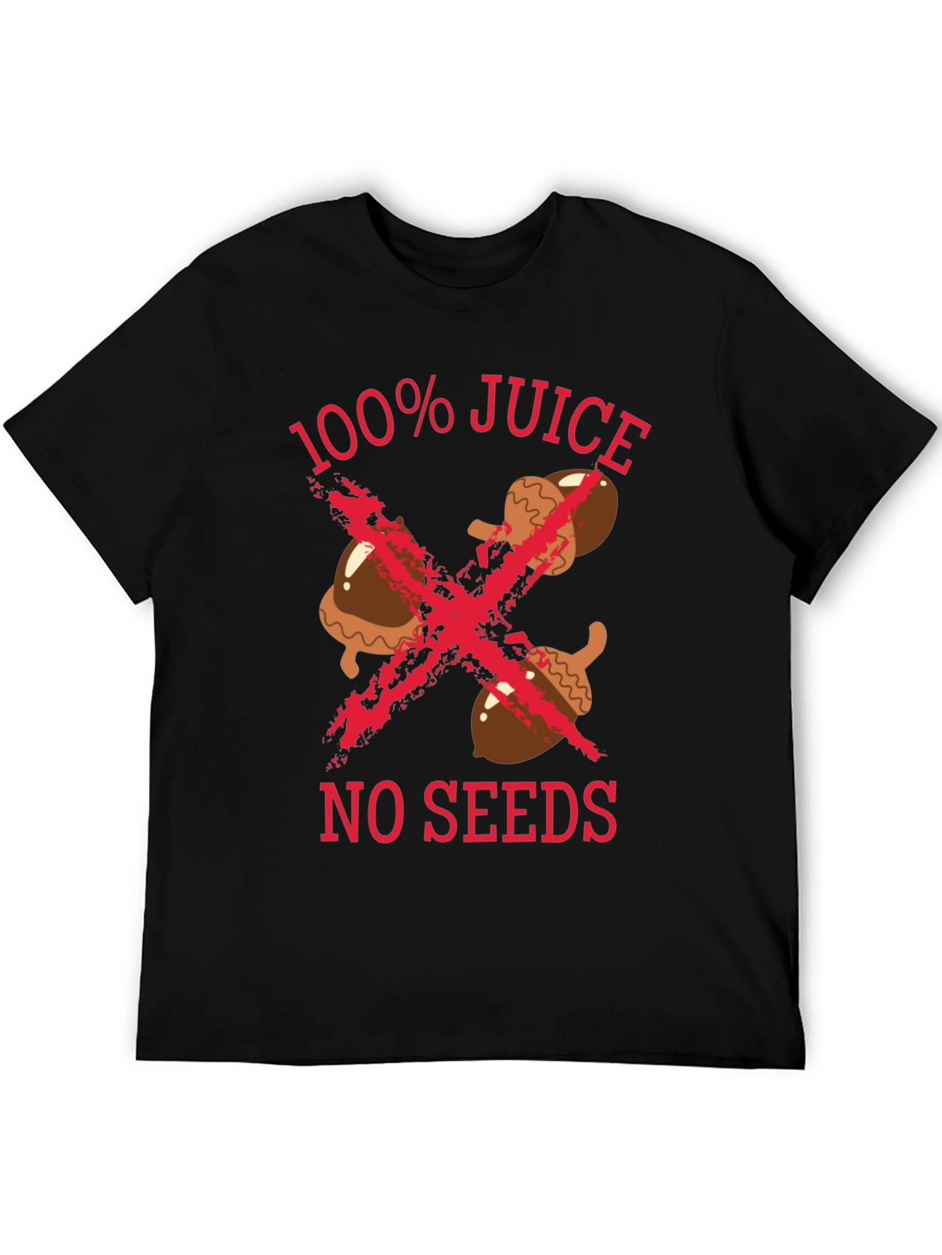 Black 100% Juice No Seeds Graphic Tee - Black view 5