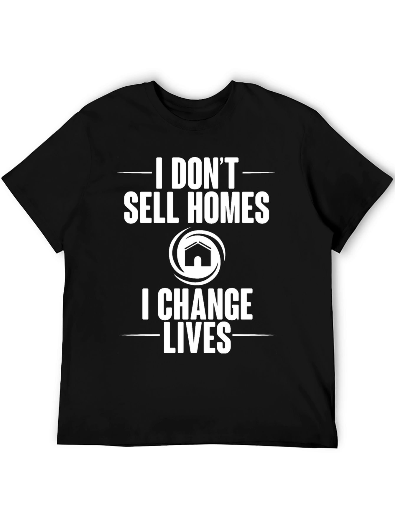 Black Realtor T-Shirt: I Change Lives view 5