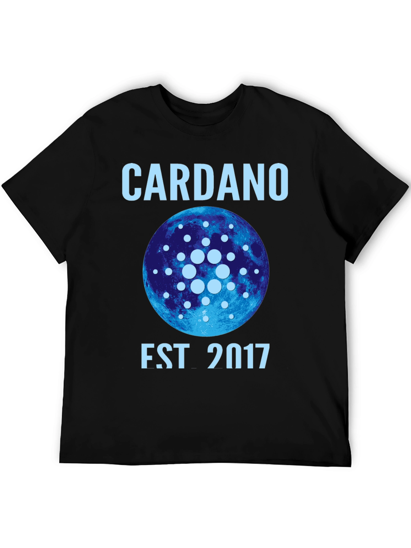 Black Cardano Est 2017 Black T-Shirt view 5