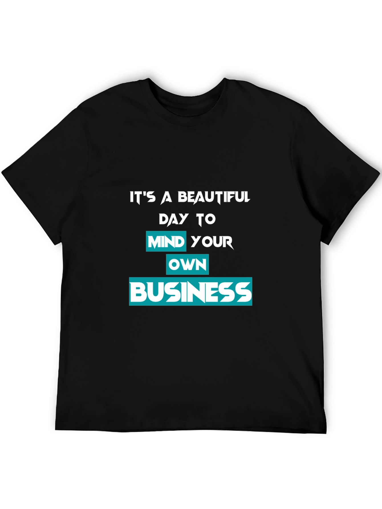 Black Mind Your Own Business Graphic Tee view 5