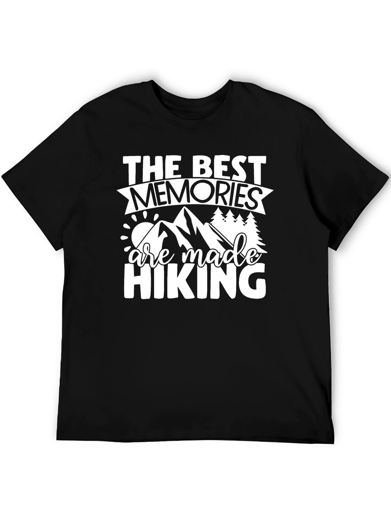 Black Hiking Memories Graphic Tee view 5
