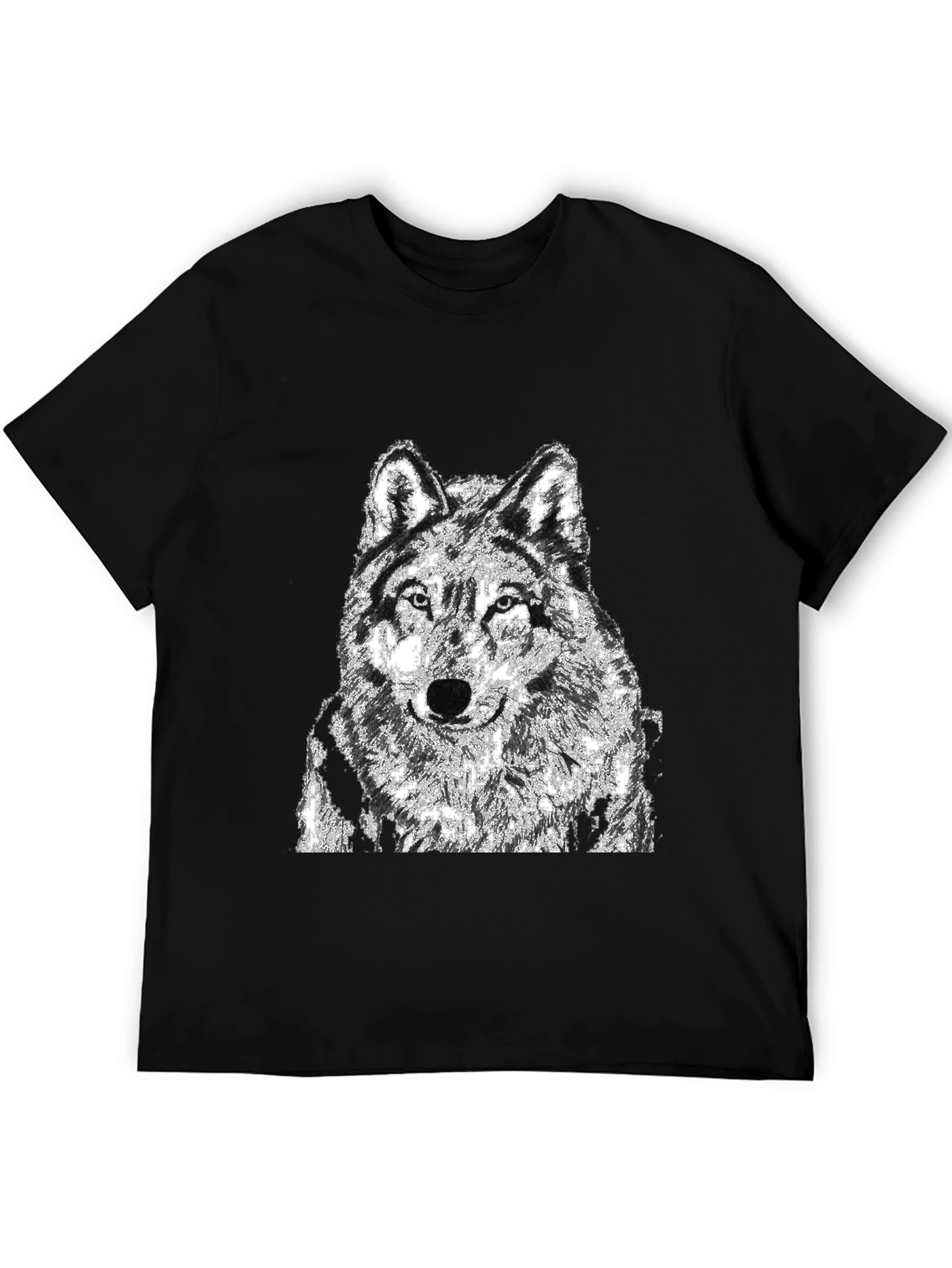 Black Black Wolf Graphic T-Shirt view 5