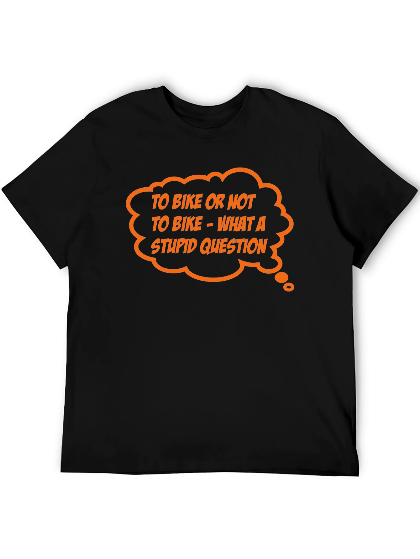 Black Funny Biker T-Shirt - To Bike or Not to Bike view 5