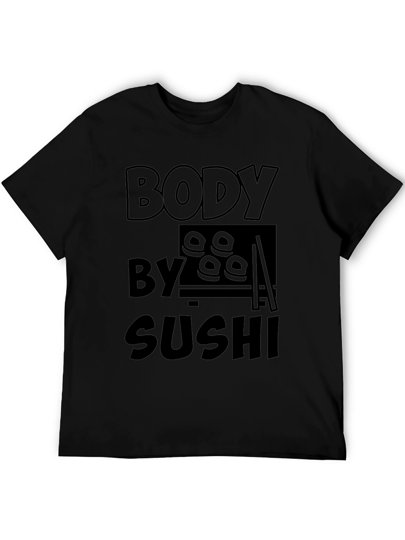 Black Body By Sushi - Funny Graphic T-Shirt view 5