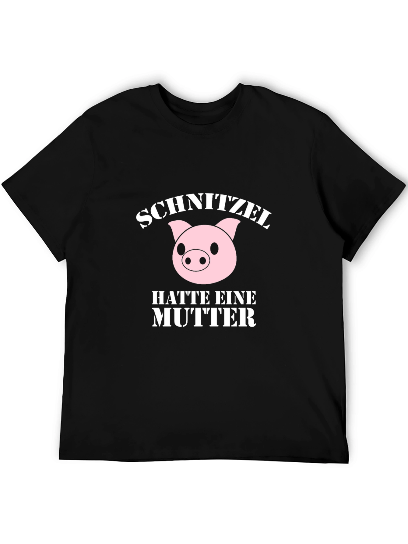 Black Schnitzel Had a Mother Funny Pig T-Shirt view 5