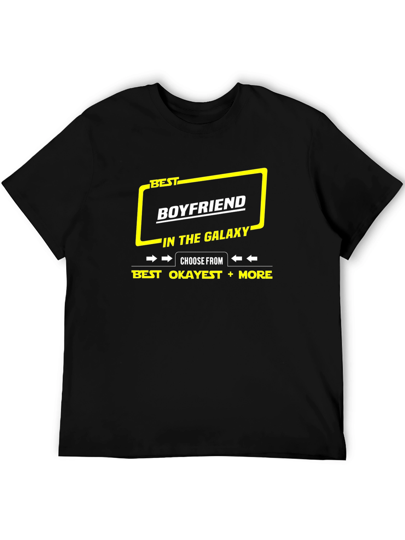 Black Best Boyfriend in the Galaxy Graphic T-Shirt view 5