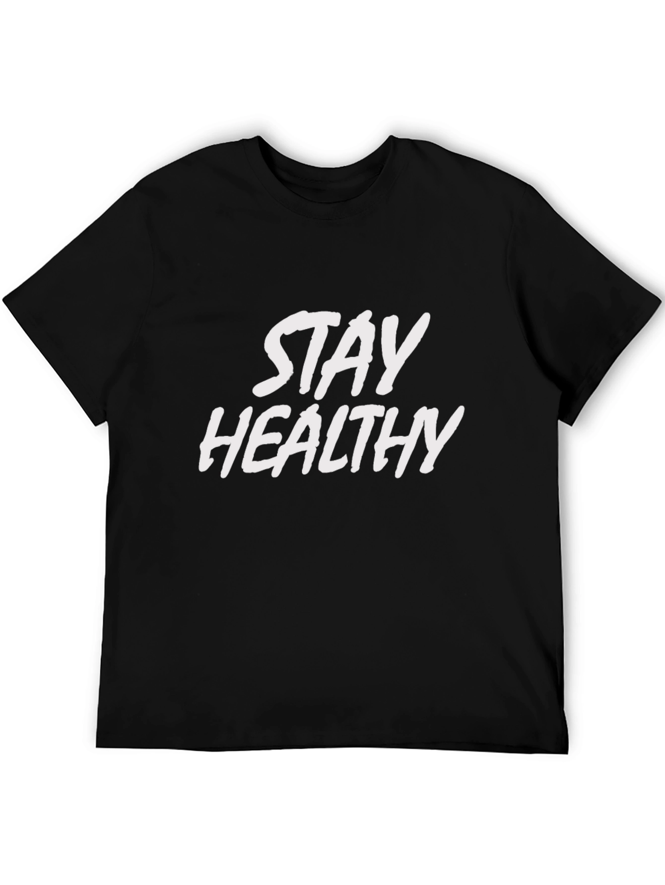 Black Stay Healthy Graphic Tee - Classic Black view 5