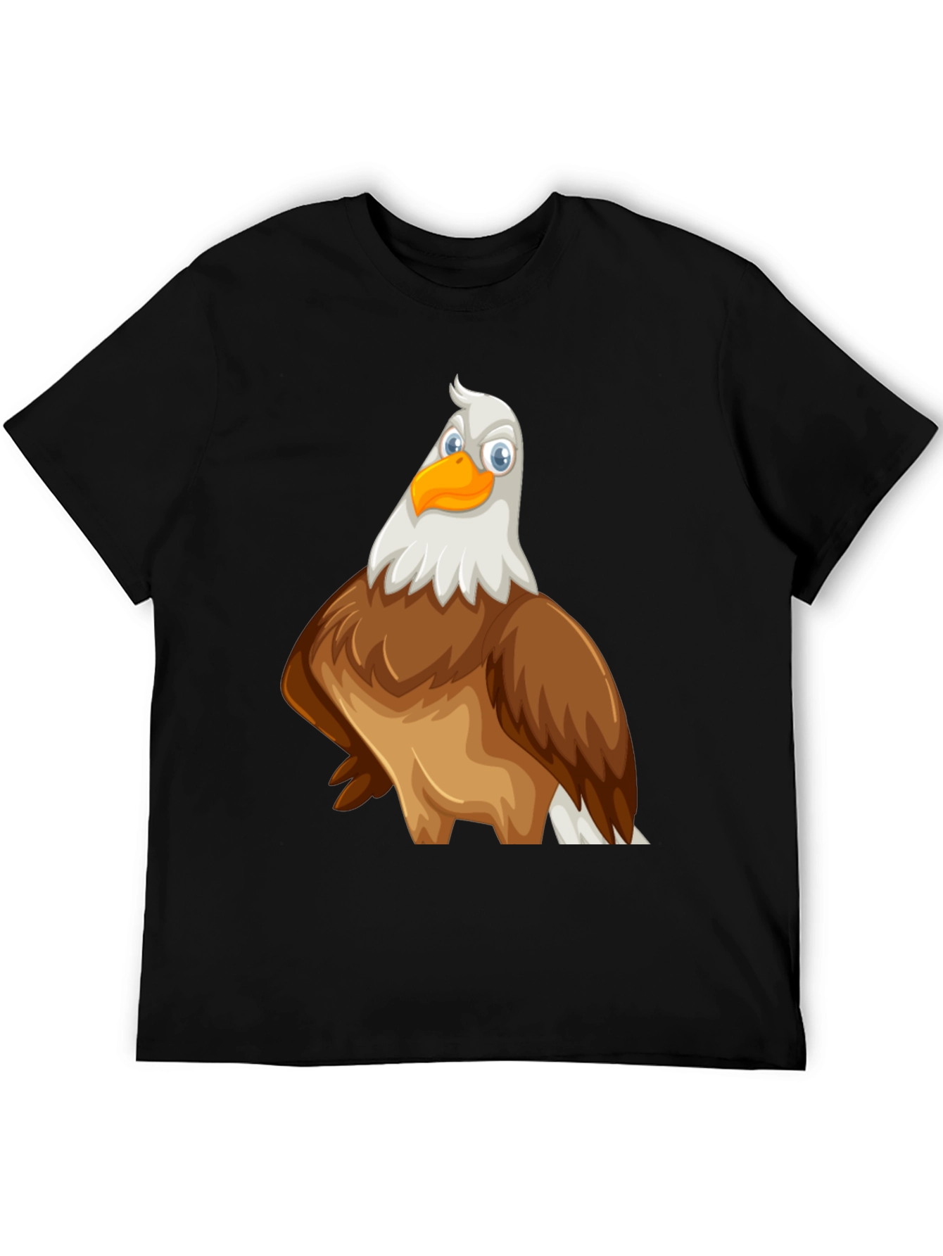 Black Eagle Cartoon Graphic Print Tee view 5