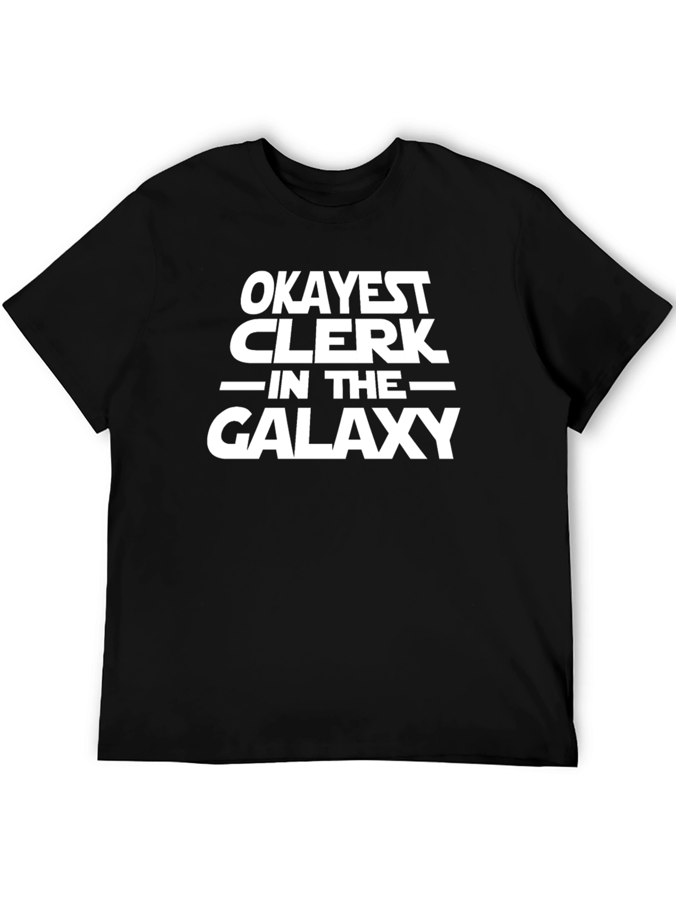 Black Okayest Clerk in the Galaxy - Graphic T-Shirt view 5