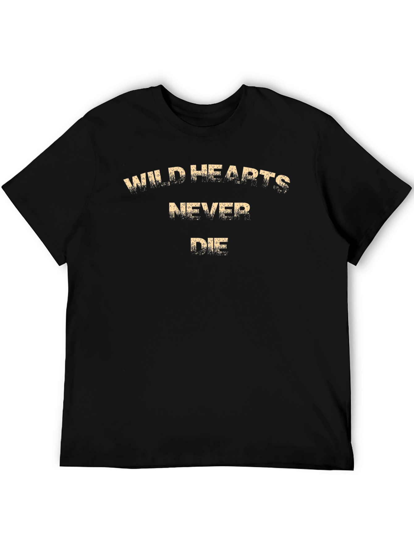 Black Wild Hearts Never Die Graphic Tee - Trendy Black T-Shirt view 5