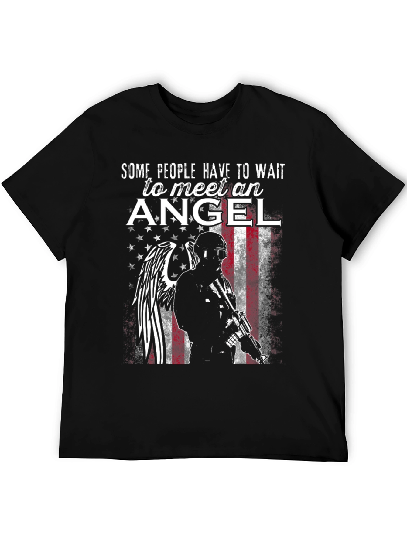 Black Angel Soldier Graphic Tee view 5