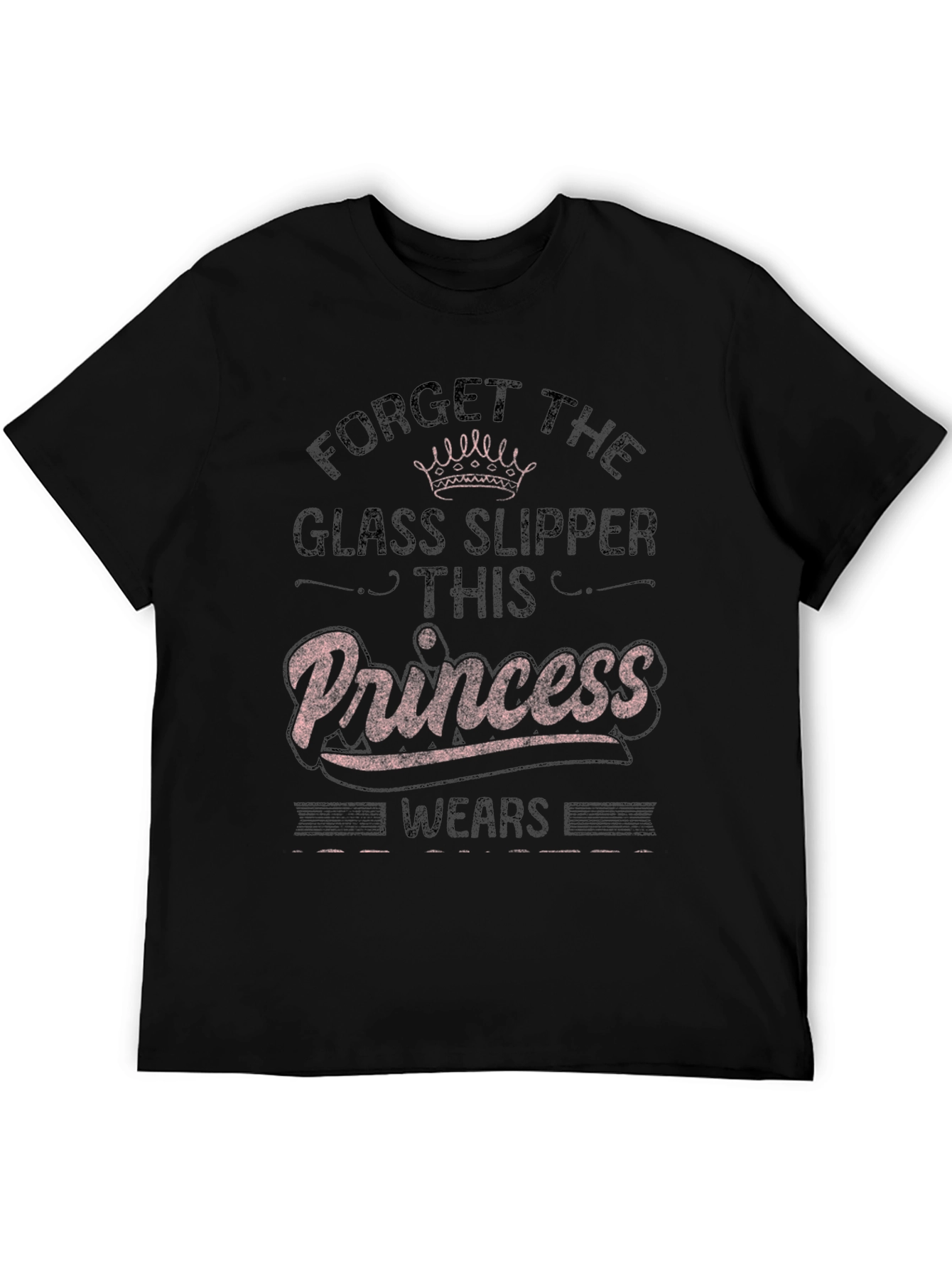 Black Princess Wears T-Shirt - Forget Glass Slippers view 5