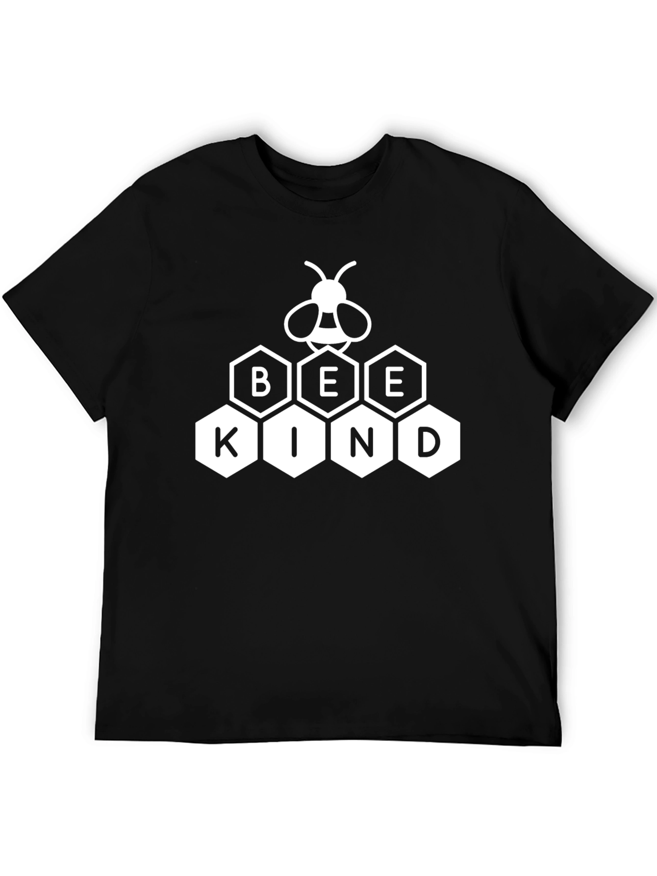Black Bee Kind T-Shirt - Black Cotton Blend view 5