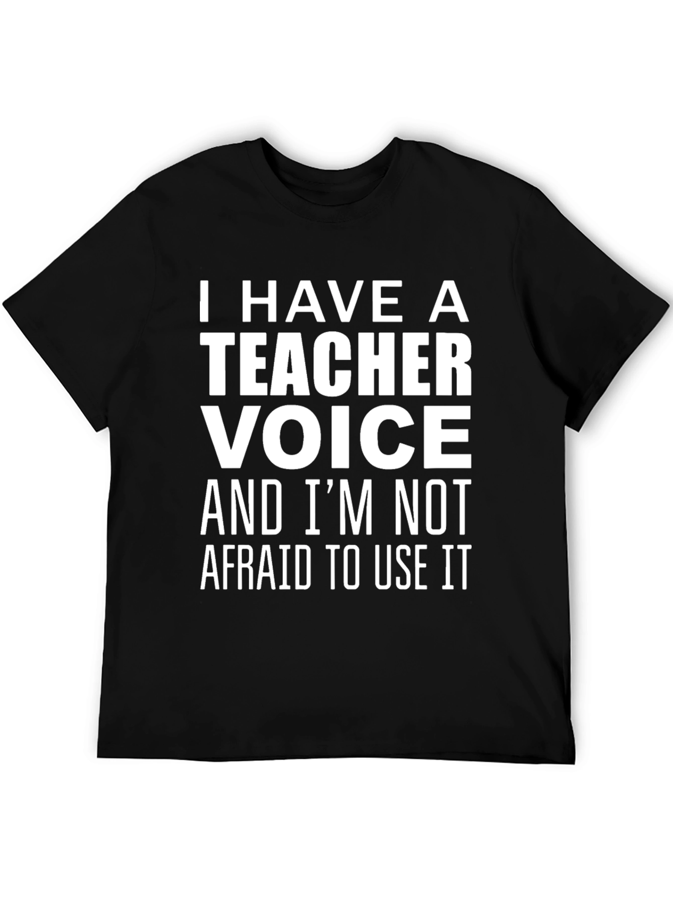 Black Teacher Voice T-Shirt - Bold & Funny! view 5