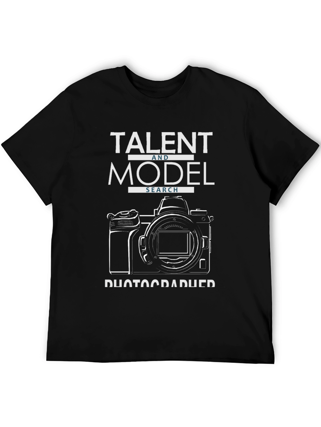 Black Talent & Model Search Photographer T-Shirt view 5